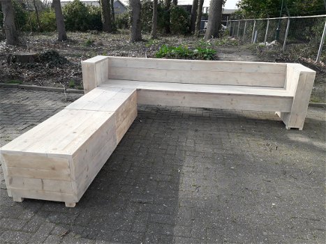 Stiegerhouten loungebanken op maat gemaakt NIEUW - 5