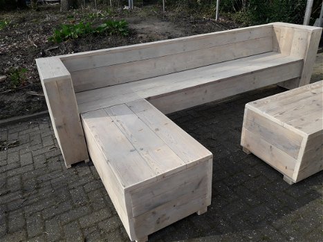 Tuin meubelen steigerhout. Loungeset NIEUW op maat. - 4