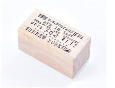 NIEUW Houten stempel US / New York Postage