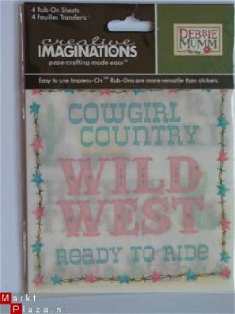 creative imagination rubon kit cowgirl up - 1