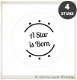 Labels baby truitje licht roze 5x5cm 4 st Baby Shower tags - 5 - Thumbnail