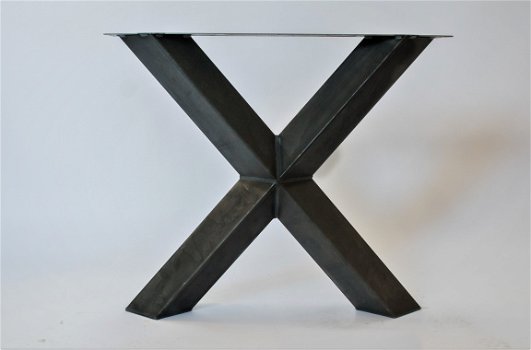 Stalen tafelpoten, industriele poten, unieke X poten - 1