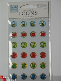 EURO KNALLER: Heidi Grace cheerful bee printed icons accents