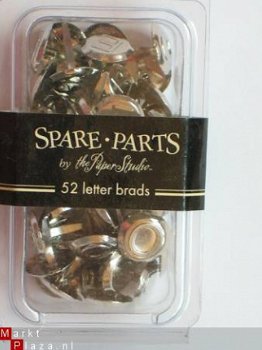 spare part silver alpha brads - 1