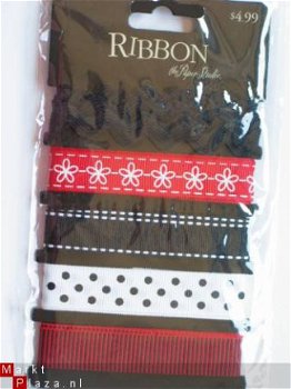 the paper studio ribbon black/red - 1