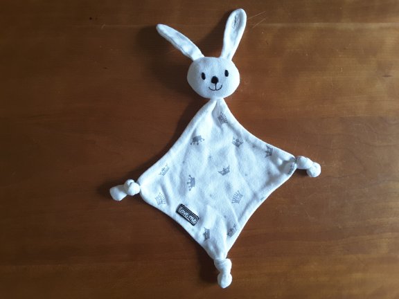 +1438 Konijn Love me knuffeldoek doudou - nr. 1