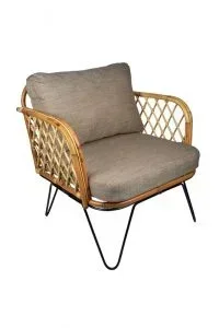 Rotan fauteuil Mallorca - super trendy rieten stoel - 1