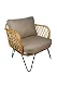 Rotan fauteuil Mallorca - super trendy rieten stoel - 1 - Thumbnail