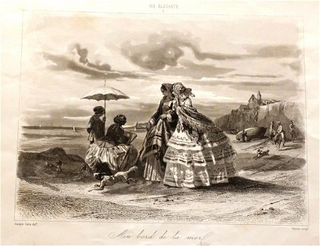 Vie Élégante de la Société Parisienne [c1860] Calix 4 gravur - 1