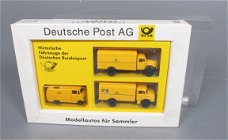 1:87 Ho Brekina 902063 Serie 5 Historische Fahrzeuge der Deutsche Bundespost 3x Mercedes MB