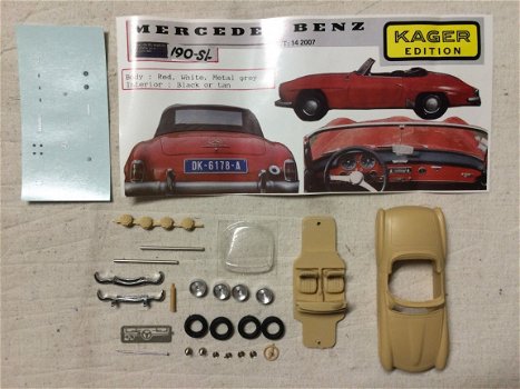 1:43 Kager Edition Mercedes Benz 190 SL W121 resin kit Provence Moulage - 1