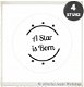 Kraft stickers rond thank you 35mm 4 st hobby hobbymaterialen bedankt - 5 - Thumbnail