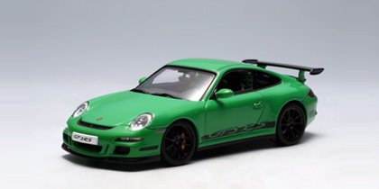 1:43 AutoArt 57912 Porsche 911 997 GT3 RS groen/zwart - 1