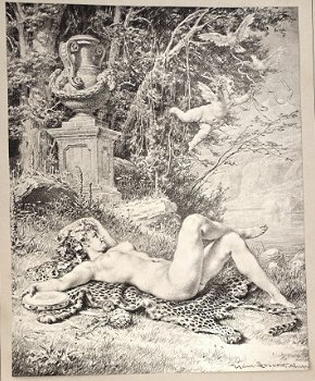 Triomphe de Cupidon 1881 12 dessins erotiques Henri Lossow - 7