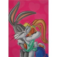 Looney Tunes - Bugs and Lola pink kaarten bij Stichting Superwens!