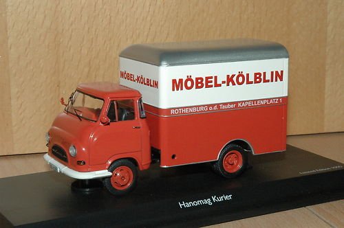 1:43 Schuco Hanomag Kurier Möbel Kölblin bestelwagen - 1