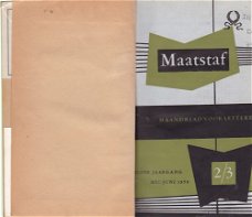 Maatstaf, Maandblad voor Letteren, zesde jaargang, mei/juni 1958; A Roland Holst