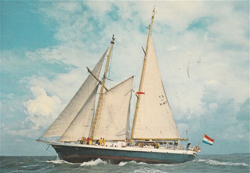 Nederl. Gaffeltopzeil schoener Eendracht - 1