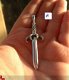 GARANG groot ZWAARD Athame roofvogel zilver wicca gothic - 1 - Thumbnail