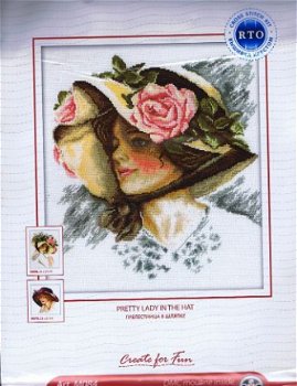 RTO BORDUURPAKKET PRETTY LADY IN THE HAT M084 - 1