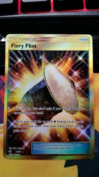 Fiery Flint 76/70 Secret Rare S & M Dragon Majesty - 1