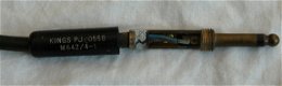 Audio Plug Jack & kabel (75cm), type: PJ-055B, Headset / Radio, US Army, jaren'50/'60.(Nr.3) - 2 - Thumbnail