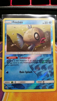 Feebas  28/70 Common (reverse) S & M Dragon Majesty