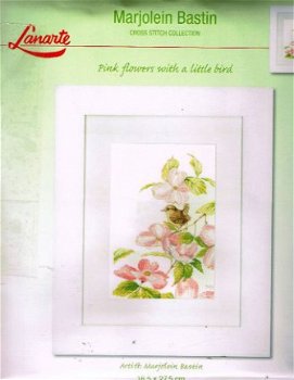 MARJOLEIN BASTIN BORDUURPAKKET PINK FLOWERS + BIRD - 1
