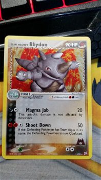 Team Magma's Rhydon 11/95 Holo Ex Team Magma vs. Team Aqua - 1