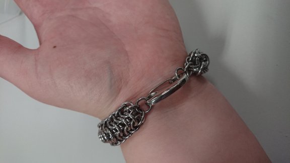 Stoere armband in stainless steel - 2