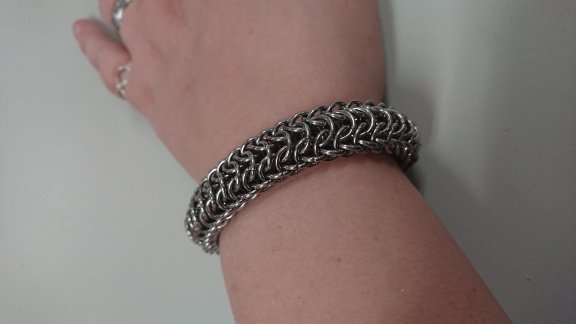 Stoere armband in stainless steel - 3