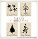 Knipvel vintage winter dieren merry christmas A4 kerst hobby - 2 - Thumbnail