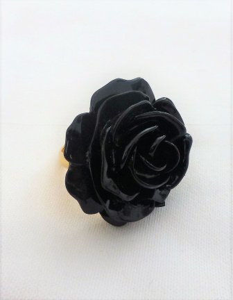 Ring met grote roos - Afbeelding 2