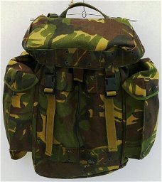 Rugtas / Rugzak, Gevechts, Woodland Camouflage, Koninklijke Landmacht, 1996.(Nr.1)