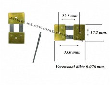 === Slingerveer staande klok = nieuw === 31984