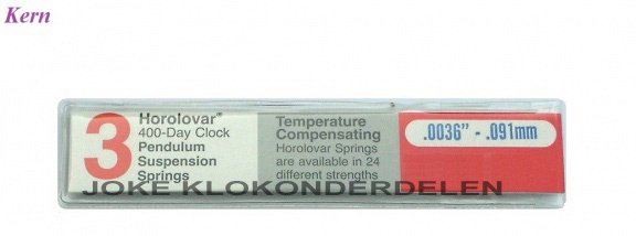 3 Slingerveren = Jaarpendule = Kern = nieuw 30895 - nr. 1