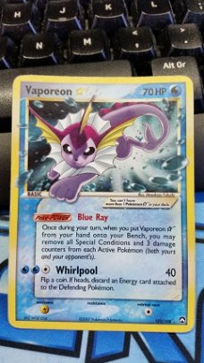 Vaporeon goldstar 102/108 Ex Power Keepers gebruikt nr1