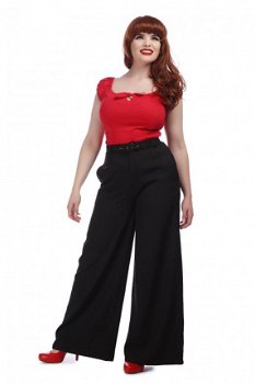 Uitverkoop, Collectif, Vicky Crepe Trousers. - 1