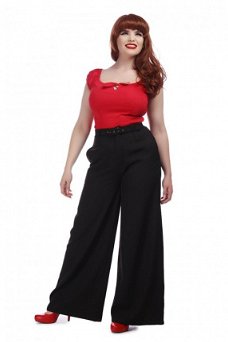 Uitverkoop, Collectif, Vicky Crepe Trousers.