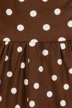 Uitverkoop, Hearts and Roses, Ravishing Polkadot Swing dress, Wijde vintage jurk met polkadots. - 4