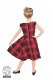 Uitverkoop, Hearts and Roses, Tea Dress in red Tartan. Vintage jurk in rode ruit. - 2 - Thumbnail