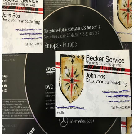 Mercedes Comand Aps Europa DVD NTG1 2018-2019 update V 19.0 - Afbeelding 2