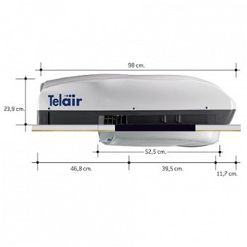 Telair 7400H, de ideale airconditioning voor uw camper. Stil en zeer energie zuinig. - 5