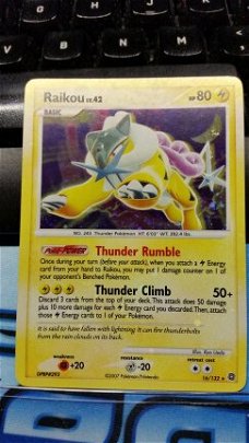 Raikou  16/132  Holo Diamond & Pearl Secret Wonders nm