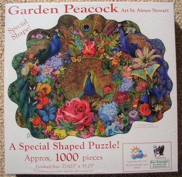 SunsOut - Garden Peacock - 1000 Stukjes Nieuw - 2
