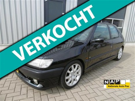 Peugeot 306 - 2.0 GTI H6 Zwart 163 Pk Orgineel Nederlands - 1