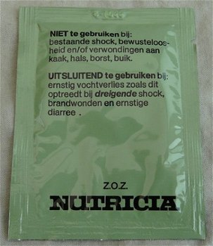 Zakje Natriumzout, Nutricia, in verpakking, Koninklijke Landmacht, 1987.(Nr.4) - 6