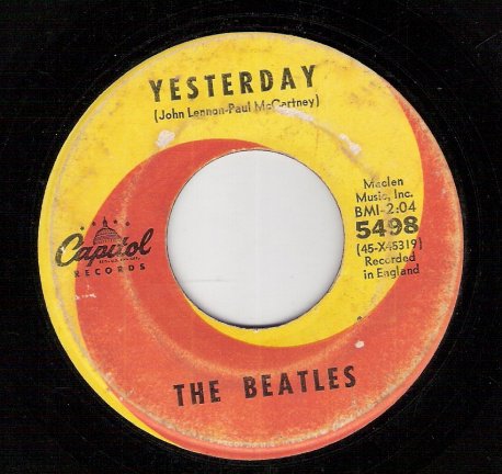 Beatles – Yesterday & Act Naturally – 1967- ook jukebox USA - nr. 1