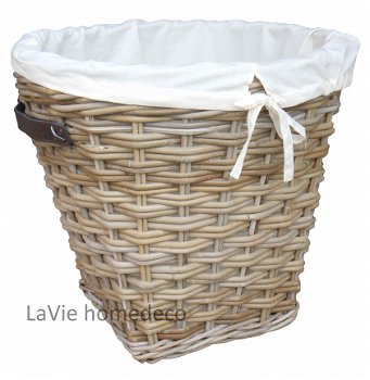 Wasmand riet rond 40cm - 1