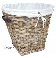 Wasmand riet rond 40cm